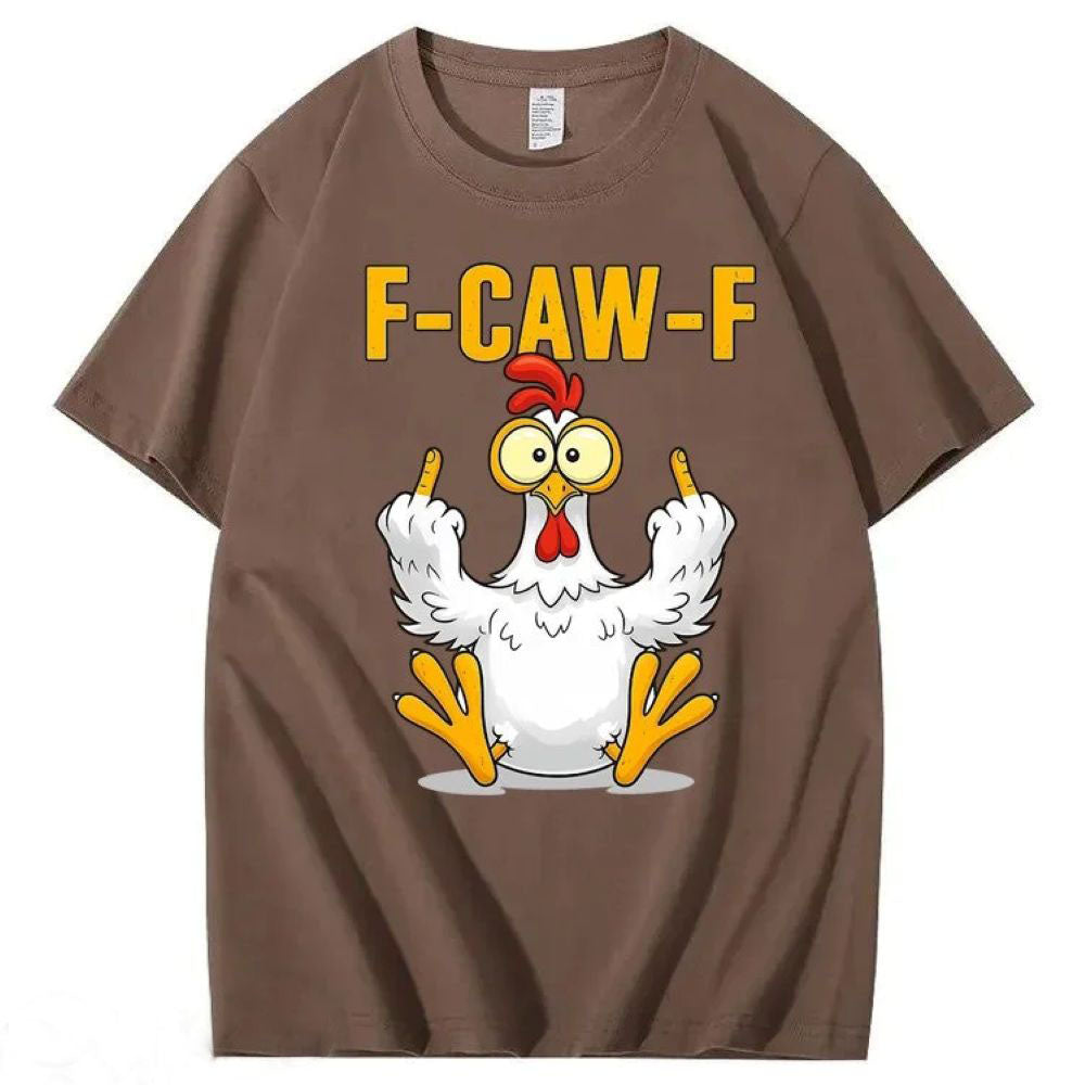 F-Caw-F Chicken Cotton T-Shirt