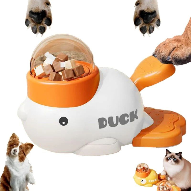 Interactive Duck-Themed Slow Feeder Toy for Pets