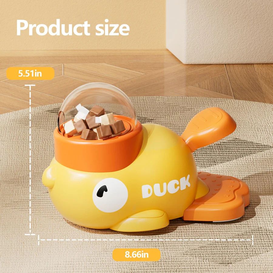 Interactive Duck-Themed Slow Feeder Toy for Pets