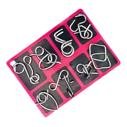 Metal Brain teaser Puzzles Ring Educational Toys