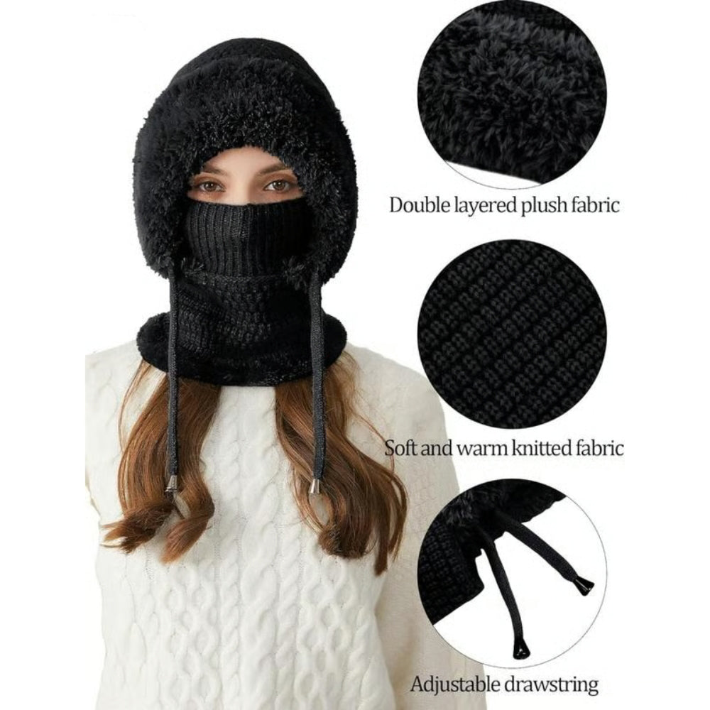 3 in 1 Beanie Hat For Women