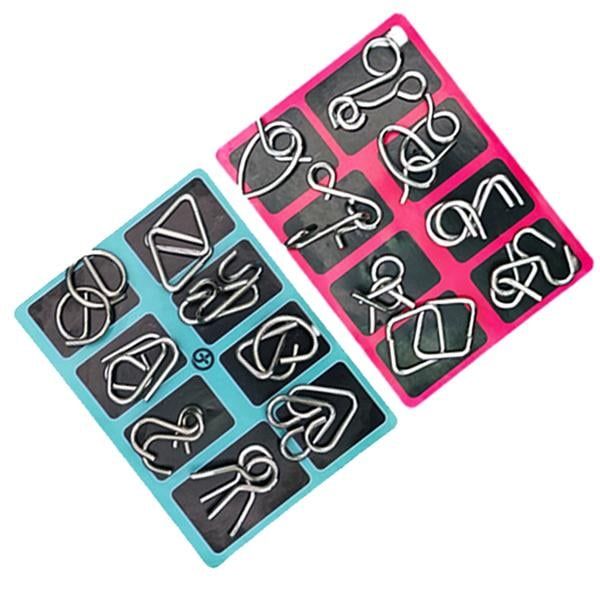 Metal Brain teaser Puzzles Ring Educational Toys
