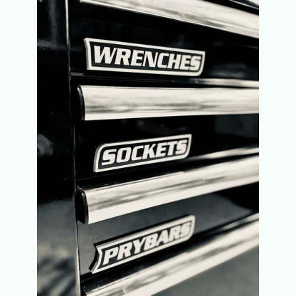 Premium Magnetic Toolbox Labels for Tool Organization - 12 Pack of High Quality 3D Printed Magnets