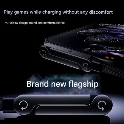 2-in-1 Invisible Holder Charger Cable - 240W Fast Charging Cord with Built-In Phone Stand