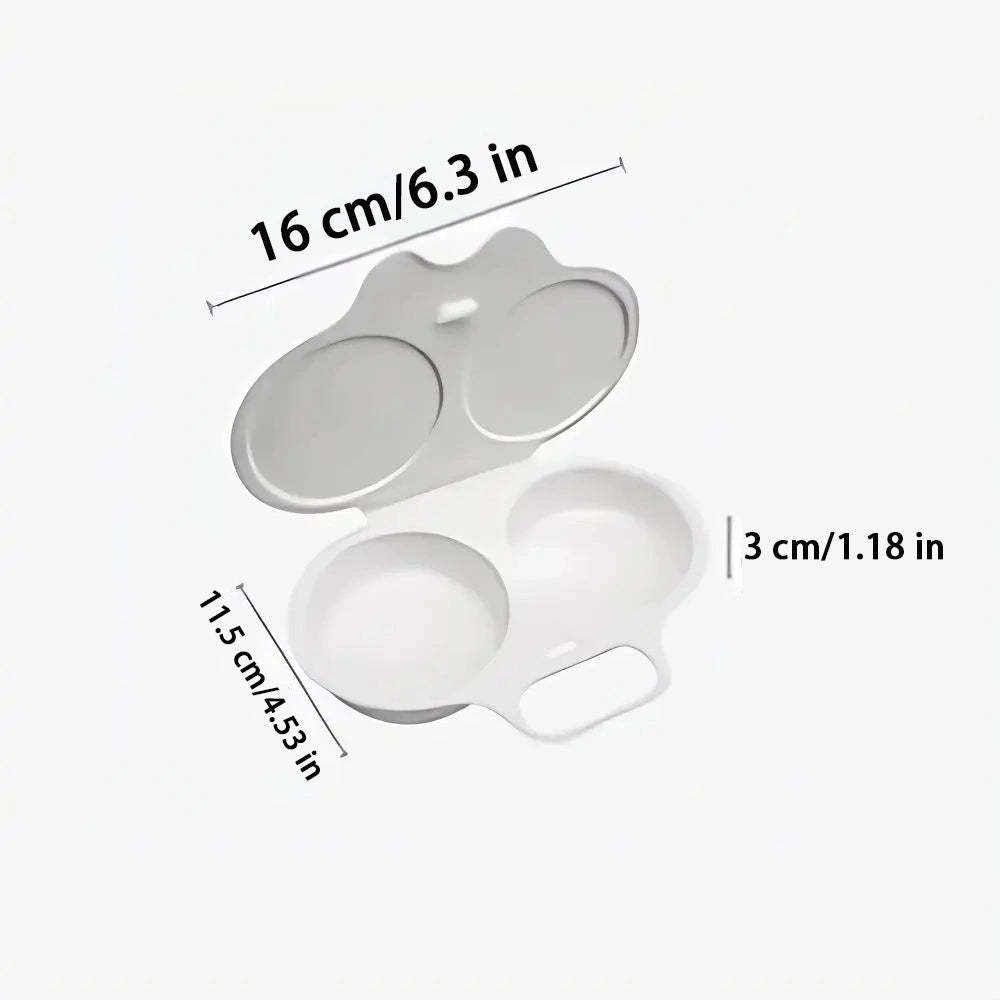 2-Egg Microwave Egg Poacher with Lid