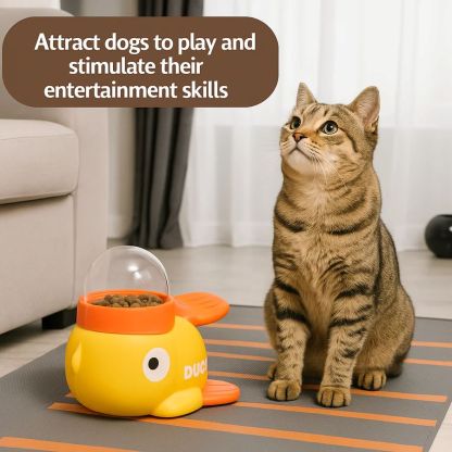 Interactive Duck-Themed Slow Feeder Toy for Pets
