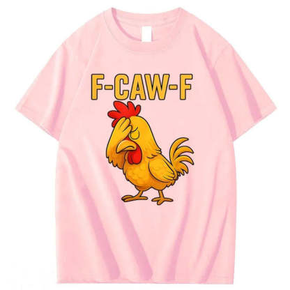 F-Caw-F Helpless Chicken Pattern T-Shirt