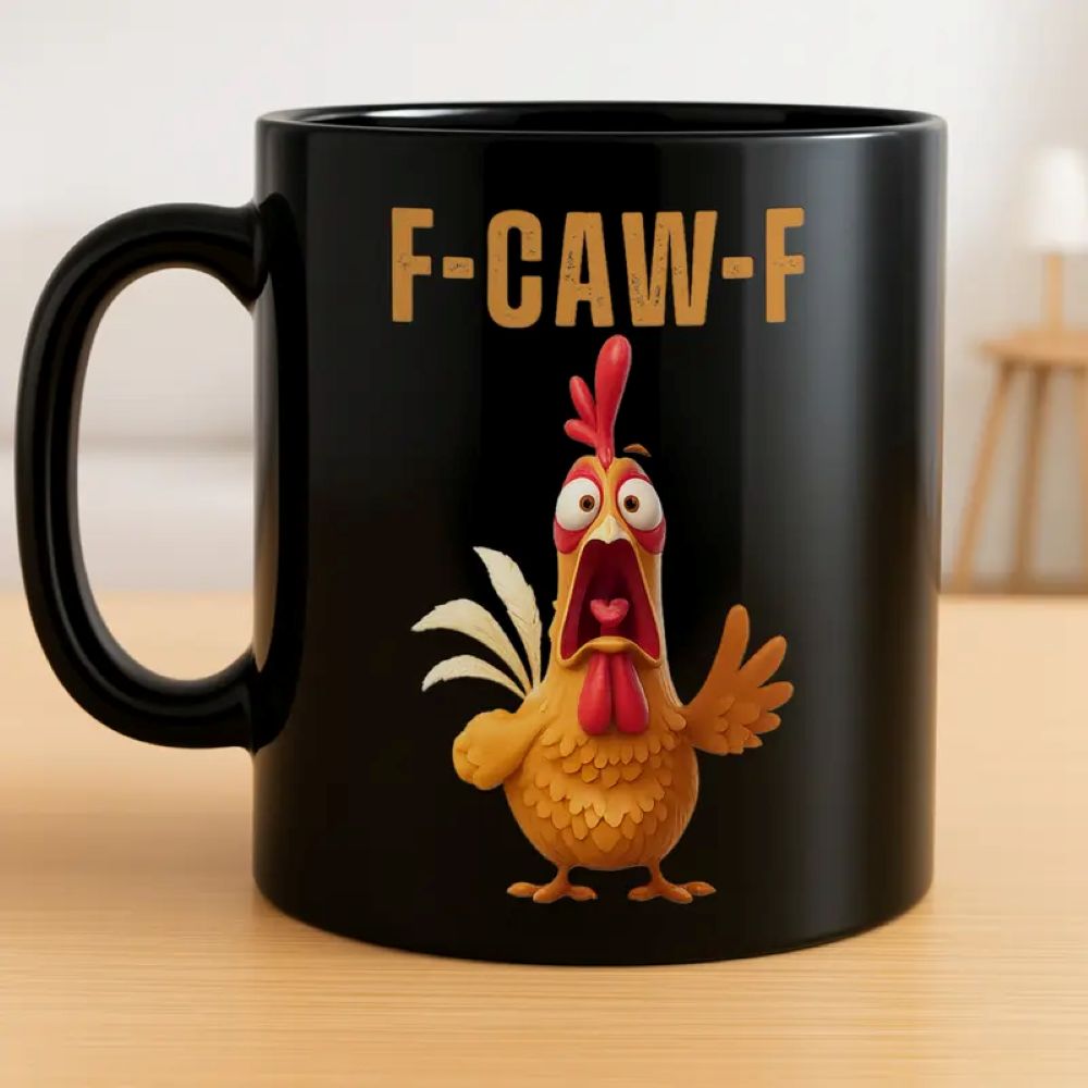 F-Caw-F Funny Chicken Coffee Mug