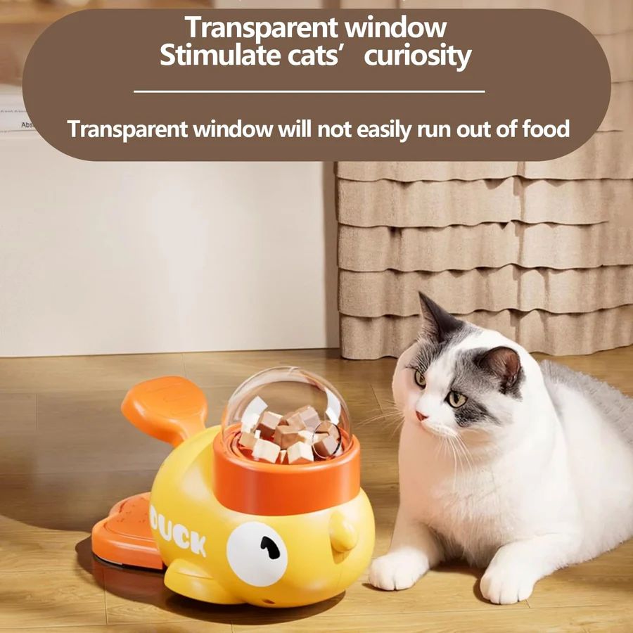 Interactive Duck-Themed Slow Feeder Toy for Pets
