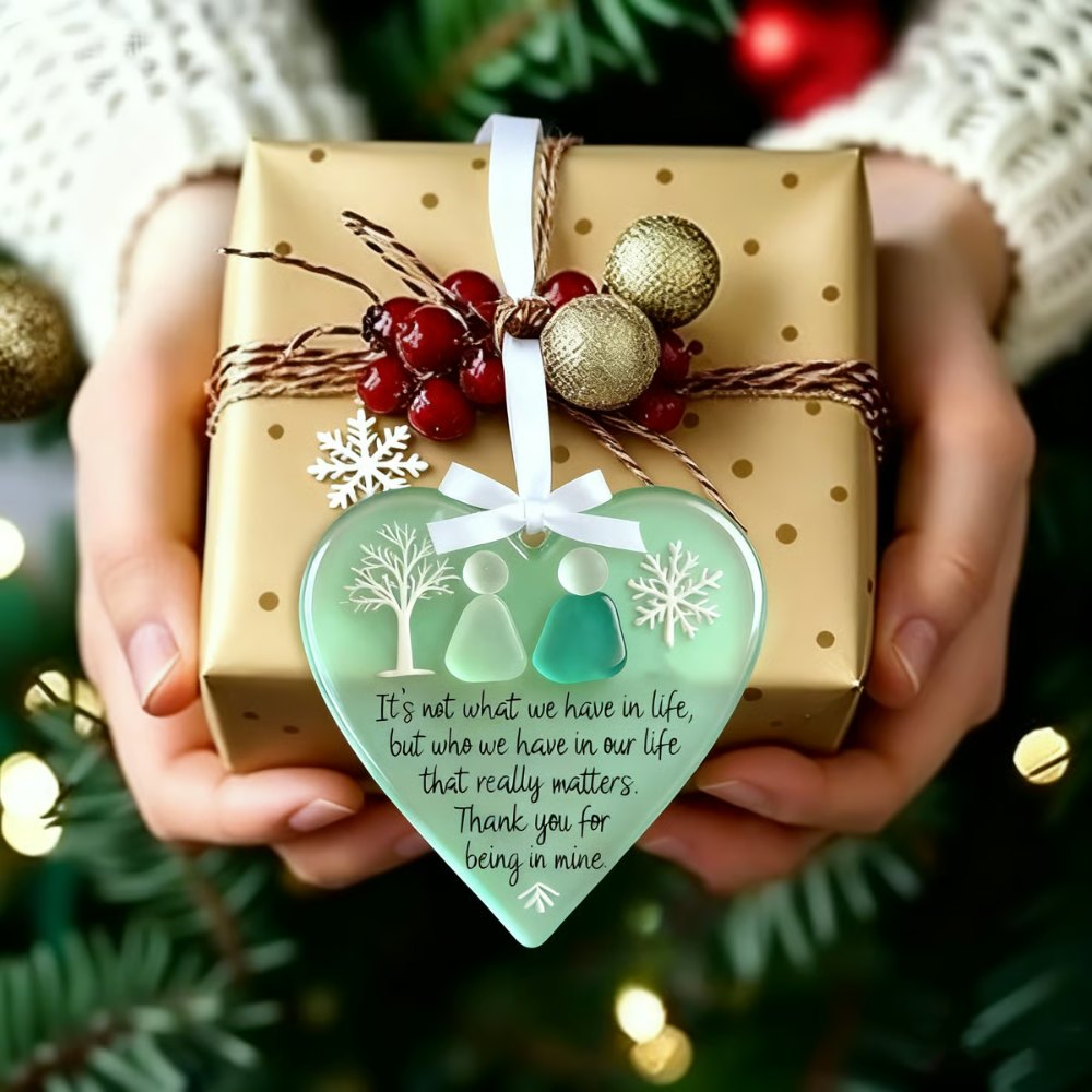 Snowflake Shaped Sea Glass Friendship Decor Shaped by Nature & Crafted by Hand!