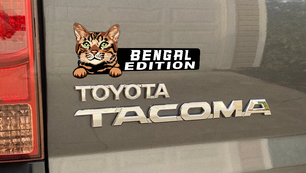 Bengal Cat Car Badge Laser Cutting Car Emblem CE179