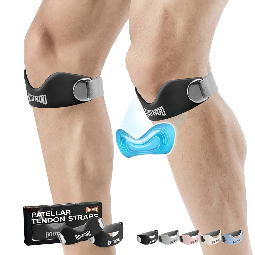 Patellar Support Strap For Knee Pain and Tendonitis (2 Straps Included