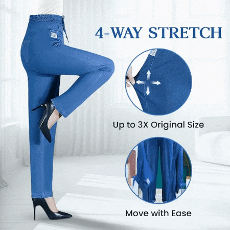 ComfiJeans - High Waist Ultra-Stretch Mom Jeans