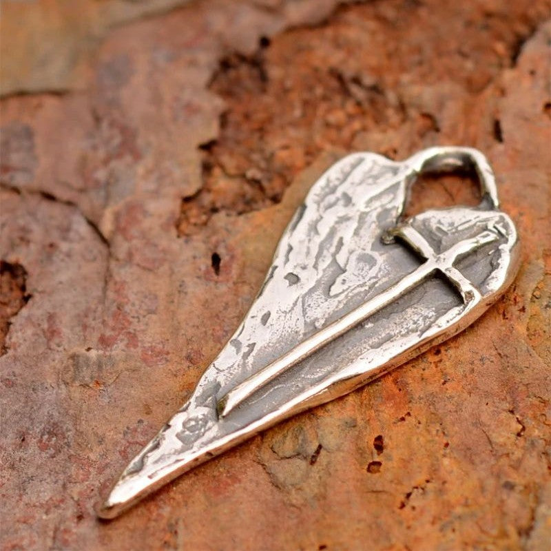 Silver Cross Healing Heart