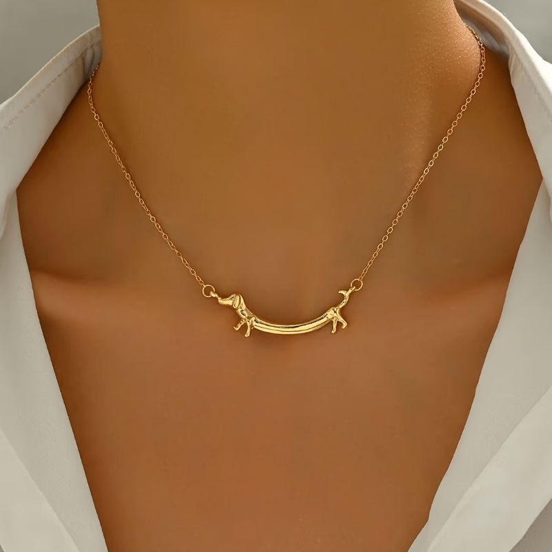 Elegant Dachshund Necklace