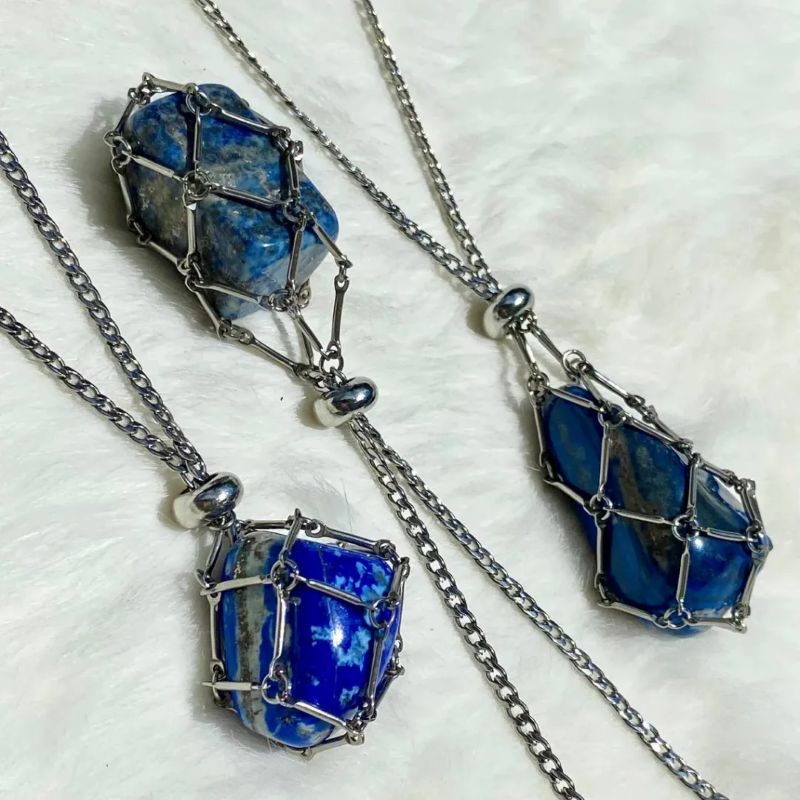 Crystal Stone Holder Necklace