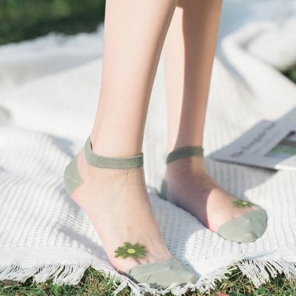 Translucent Daisy Socks