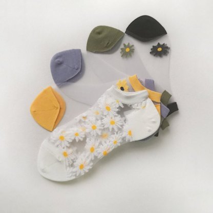 Translucent Daisy Socks