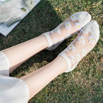 Translucent Daisy Socks