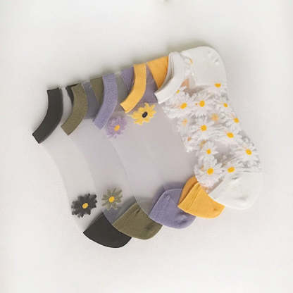 Translucent Daisy Socks