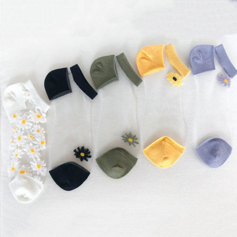 Translucent Daisy Socks