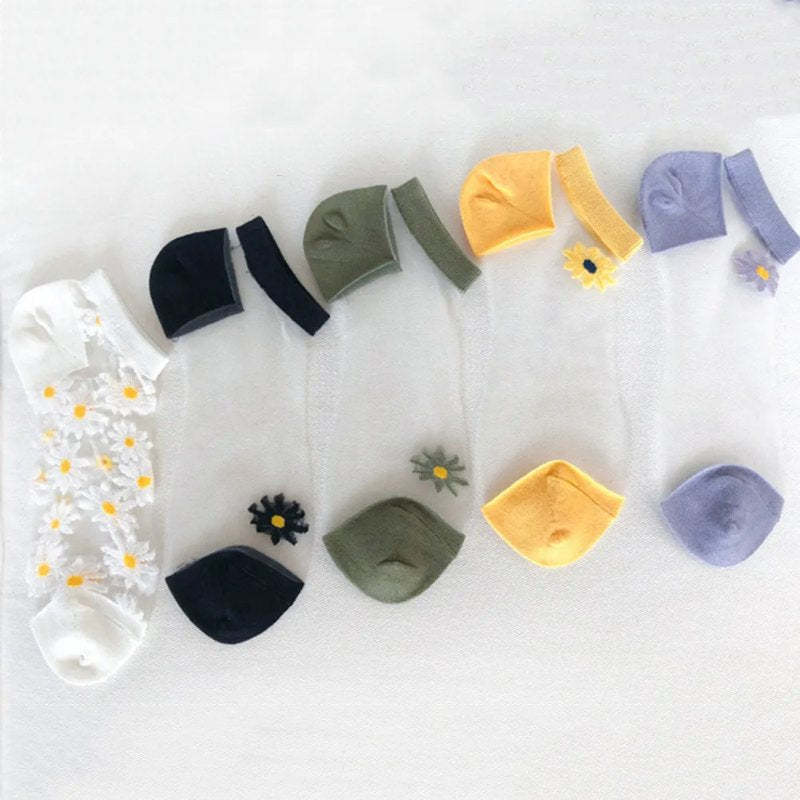 Translucent Daisy Socks