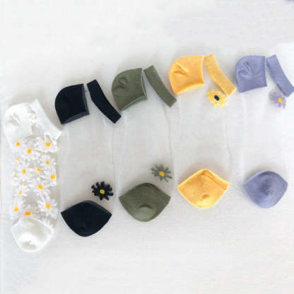Translucent Daisy Socks