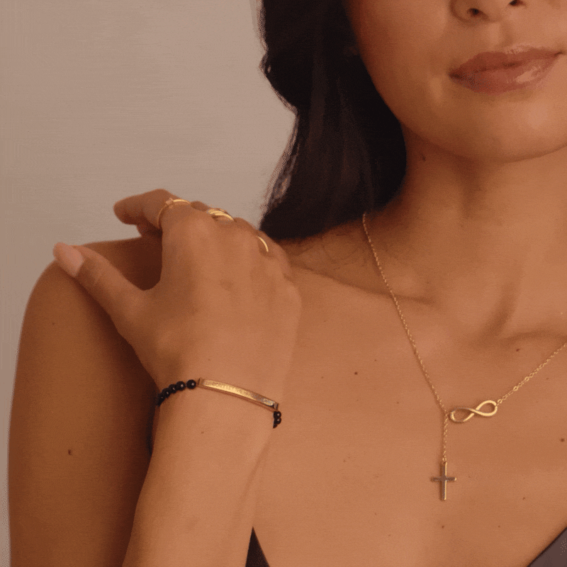 Don't Let The Hard Days Win Beaded Inspire Bracelet