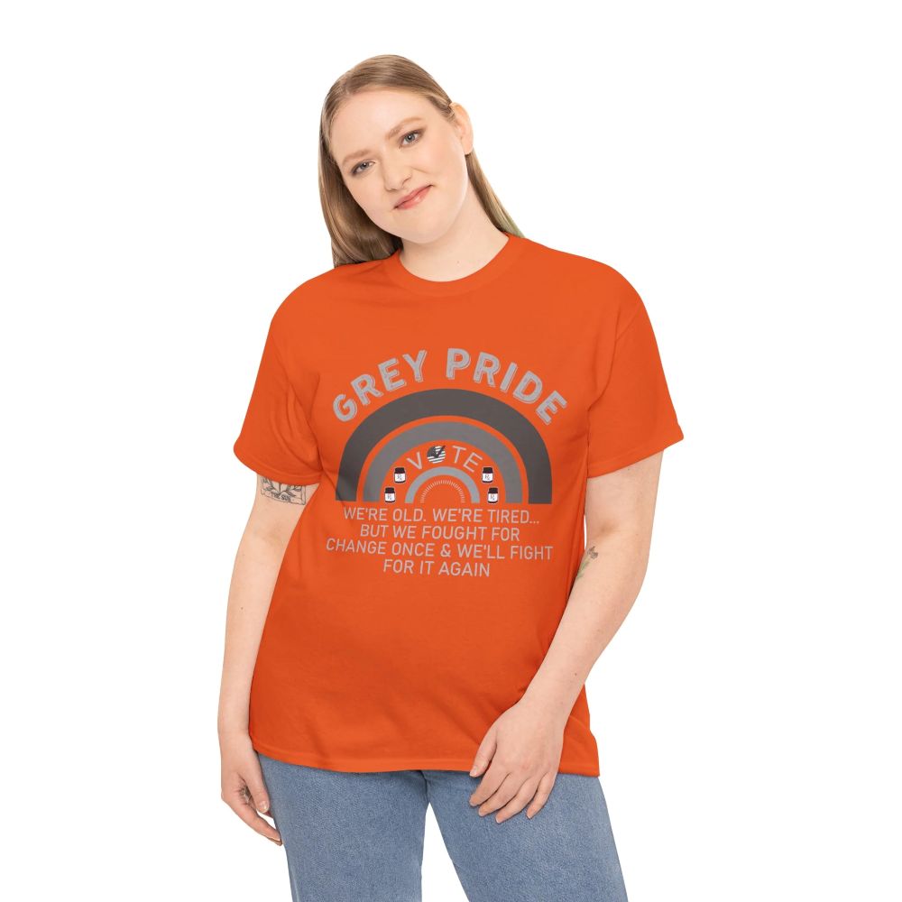 Grey Pride Graphic T-Shirt – Celebrating Strength, Wisdom & Experience
