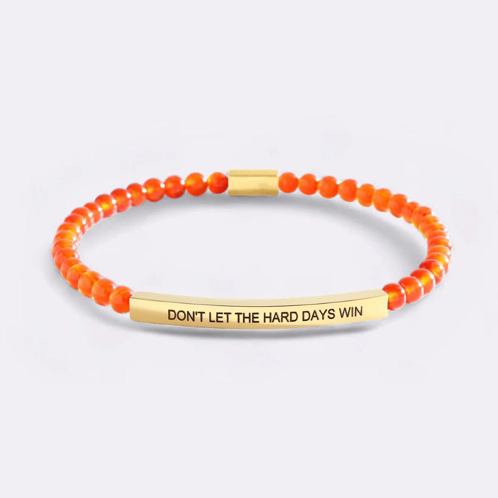 Don't Let The Hard Days Win Beaded Inspire Bracelet