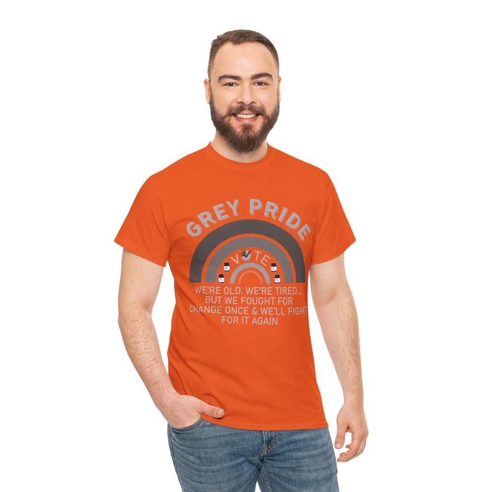 Grey Pride Graphic T-Shirt – Celebrating Strength, Wisdom & Experience