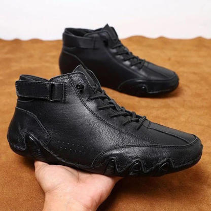 Italian Suede Velcro Fleece Lined  High Boots