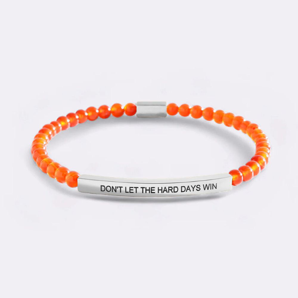 Don't Let The Hard Days Win Beaded Inspire Bracelet