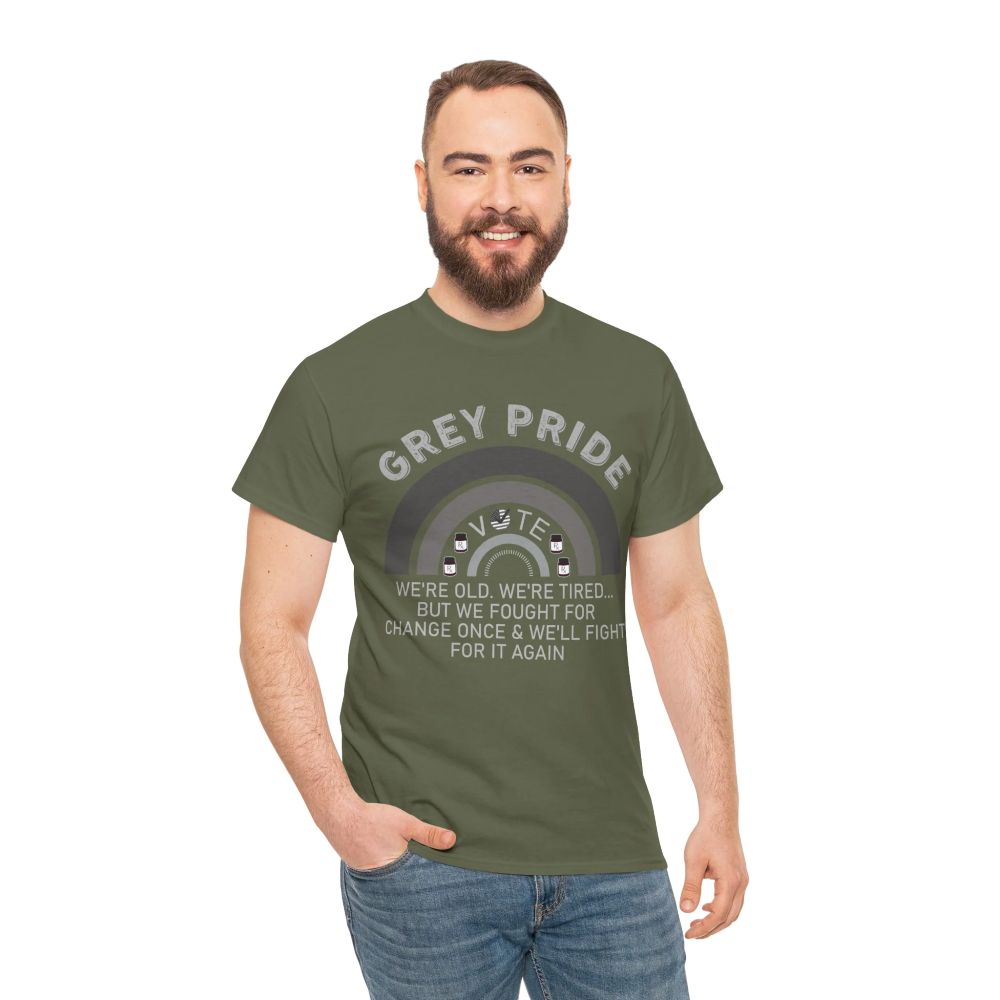 Grey Pride Graphic T-Shirt – Celebrating Strength, Wisdom & Experience