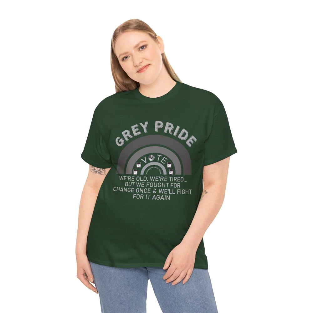 Grey Pride Graphic T-Shirt – Celebrating Strength, Wisdom & Experience