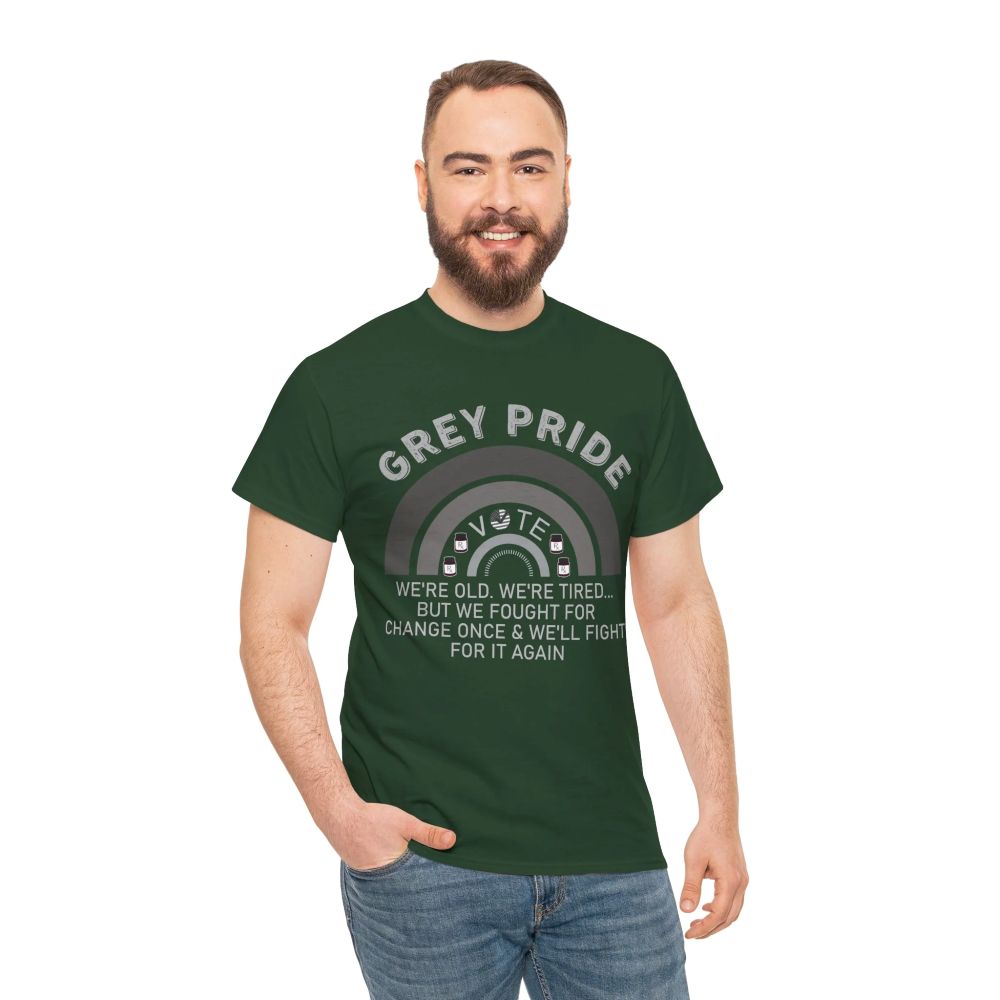 Grey Pride Graphic T-Shirt – Celebrating Strength, Wisdom & Experience