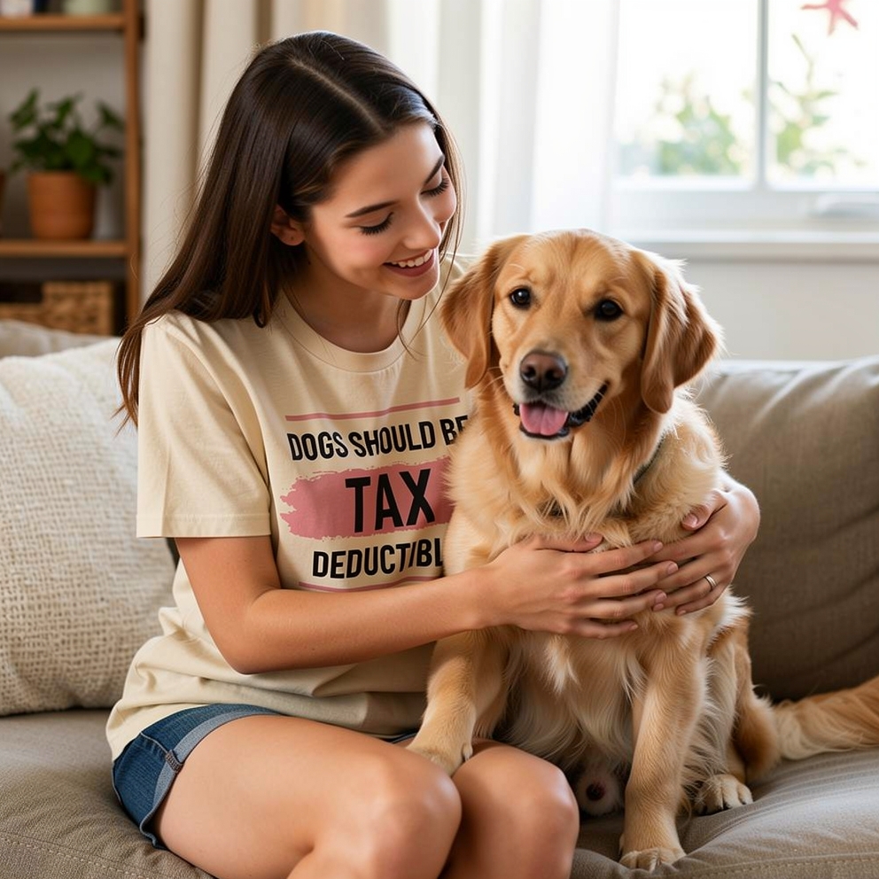 Dogs Should Be Tax Deductible - Funny Dog Lover T-Shirt