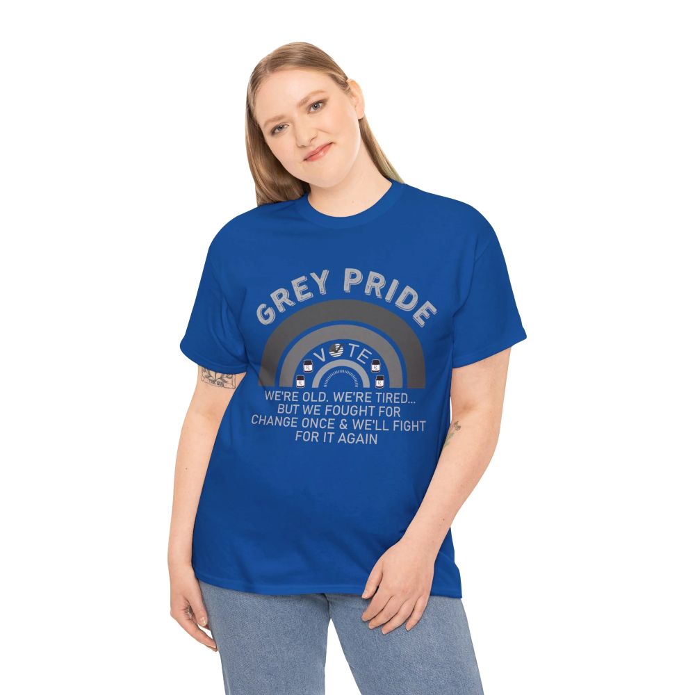 Grey Pride Graphic T-Shirt – Celebrating Strength, Wisdom & Experience