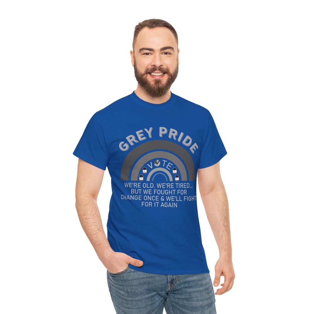Grey Pride Graphic T-Shirt – Celebrating Strength, Wisdom & Experience