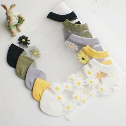 Translucent Daisy Socks