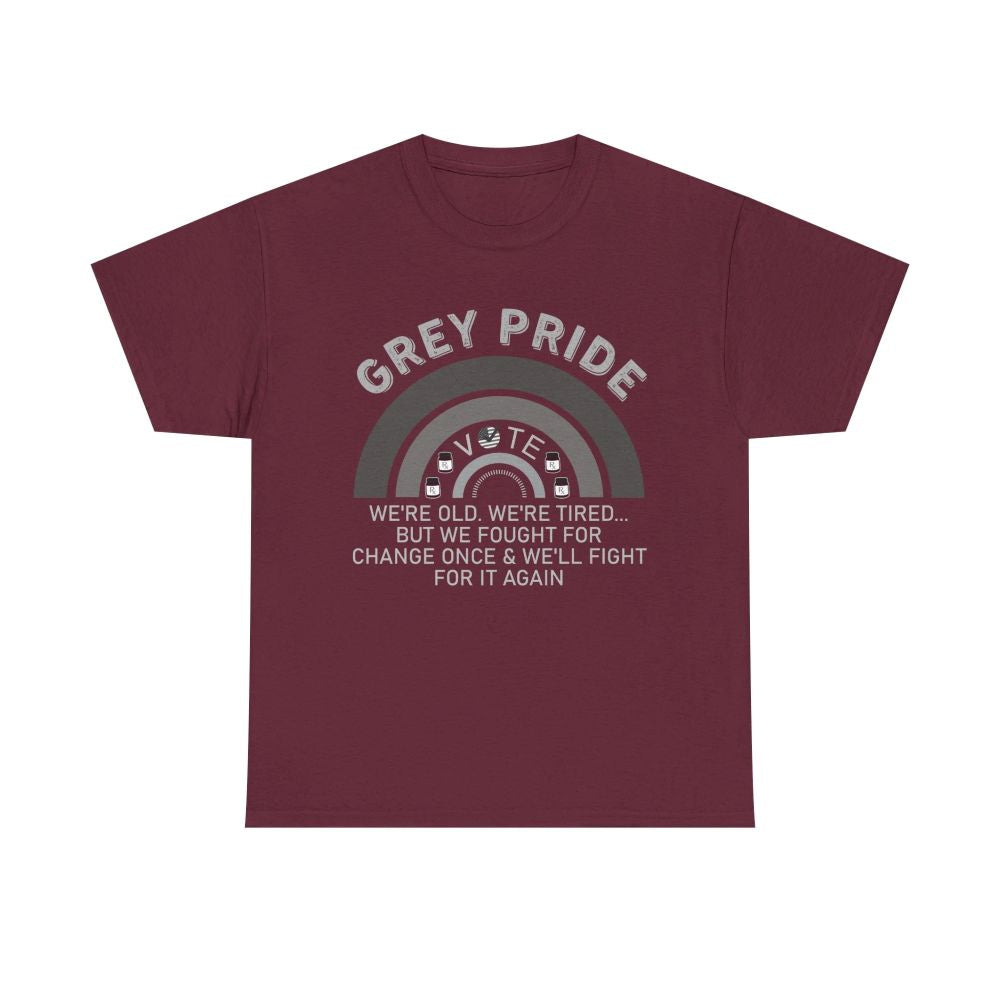 Grey Pride Graphic T-Shirt – Celebrating Strength, Wisdom & Experience