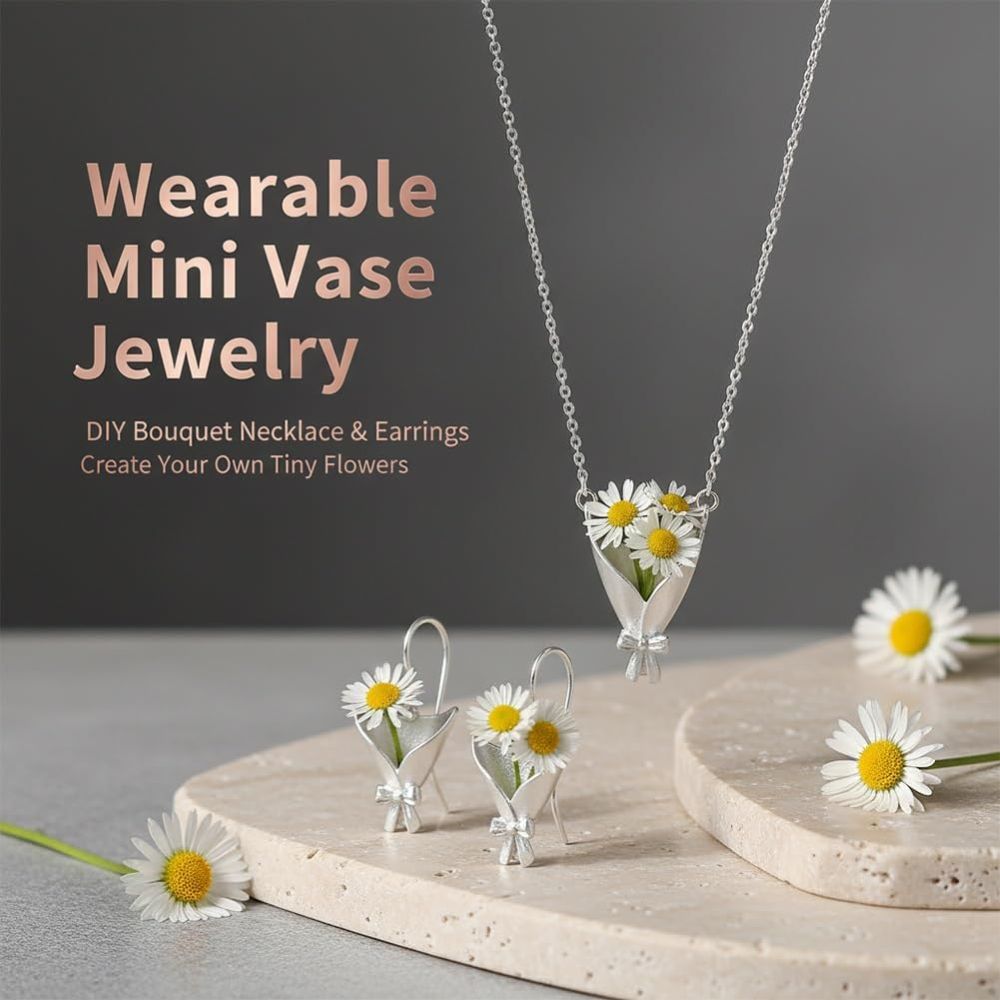 Real Flower Keepsake Necklace – DIY Floral Bouquet