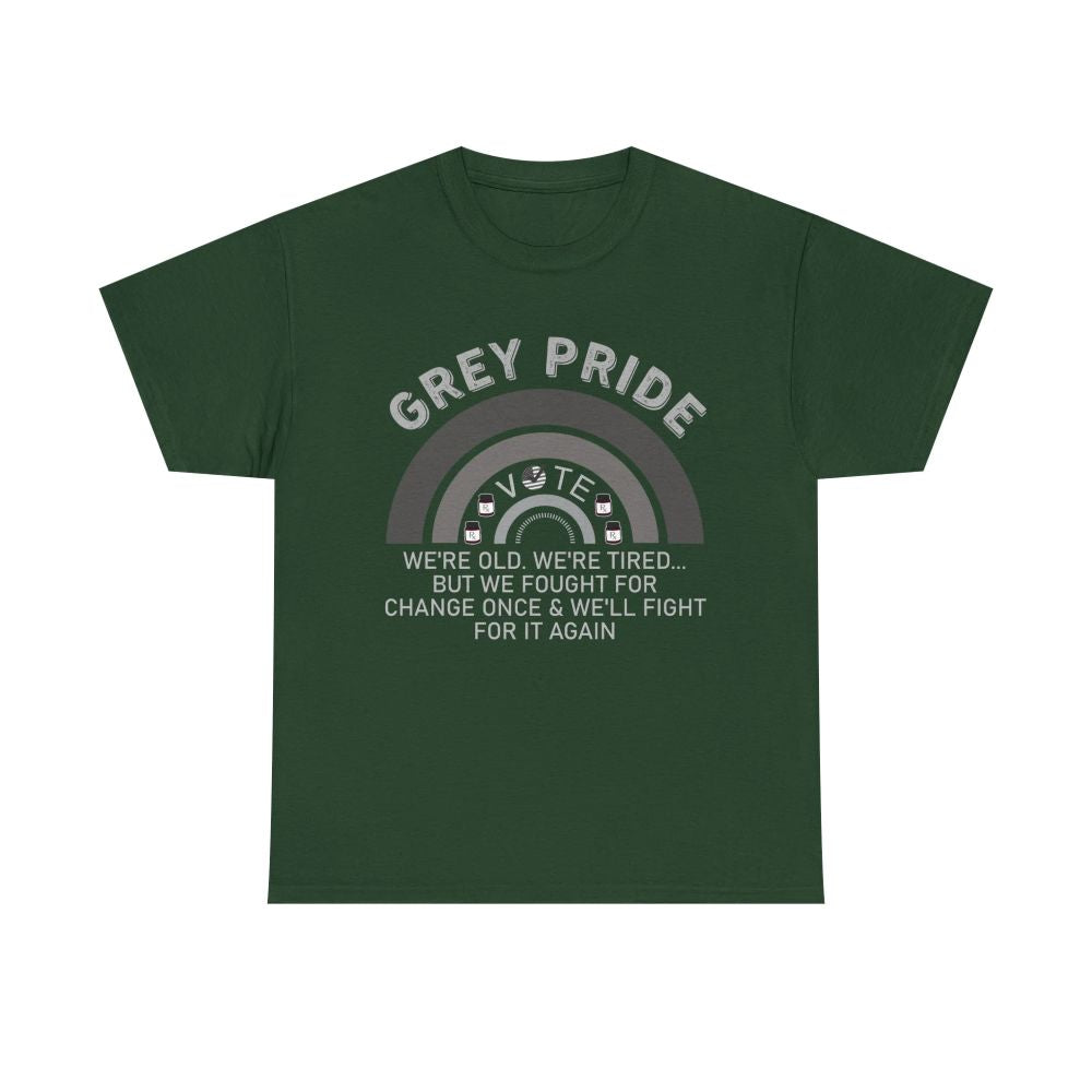 Grey Pride Graphic T-Shirt – Celebrating Strength, Wisdom & Experience