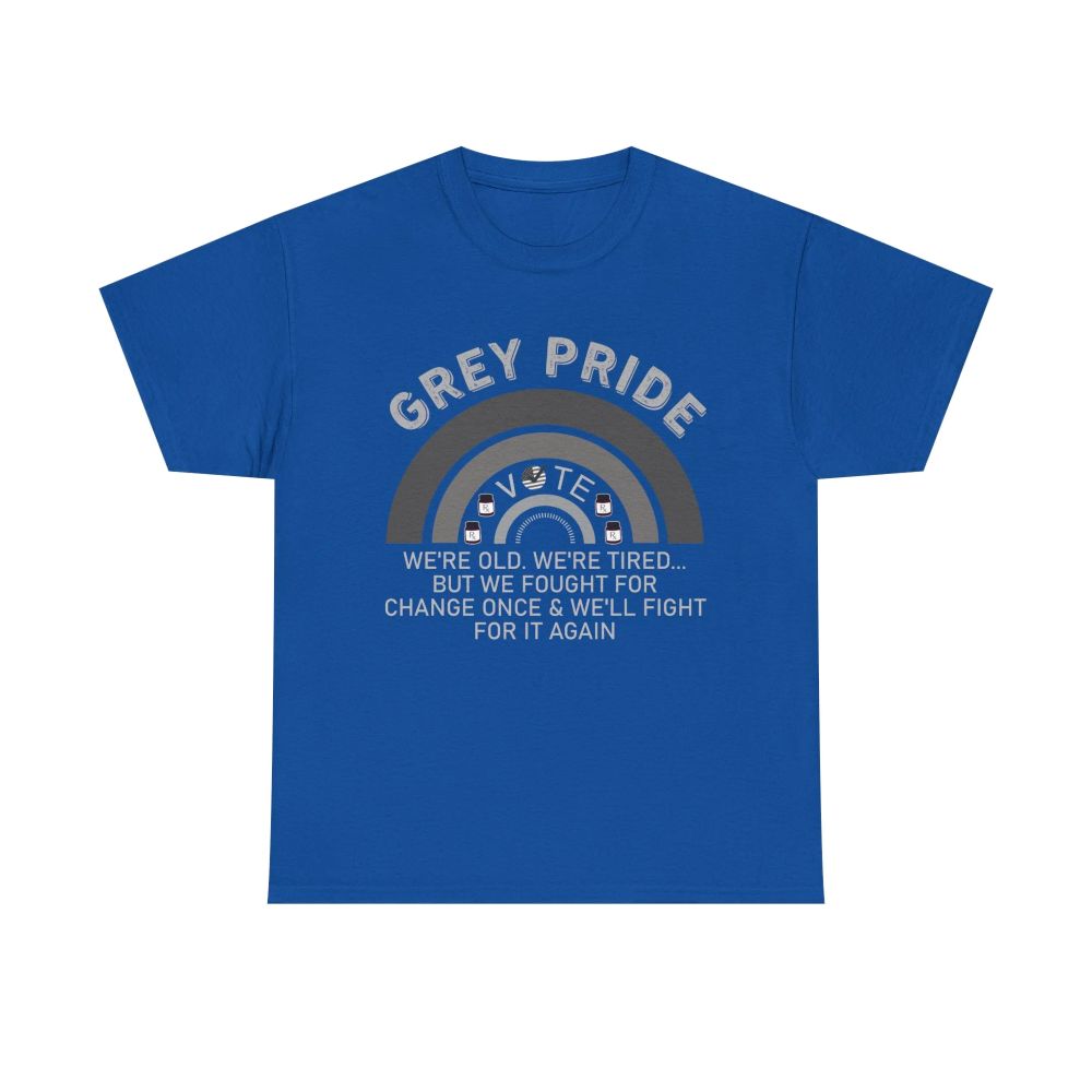 Grey Pride Graphic T-Shirt – Celebrating Strength, Wisdom & Experience