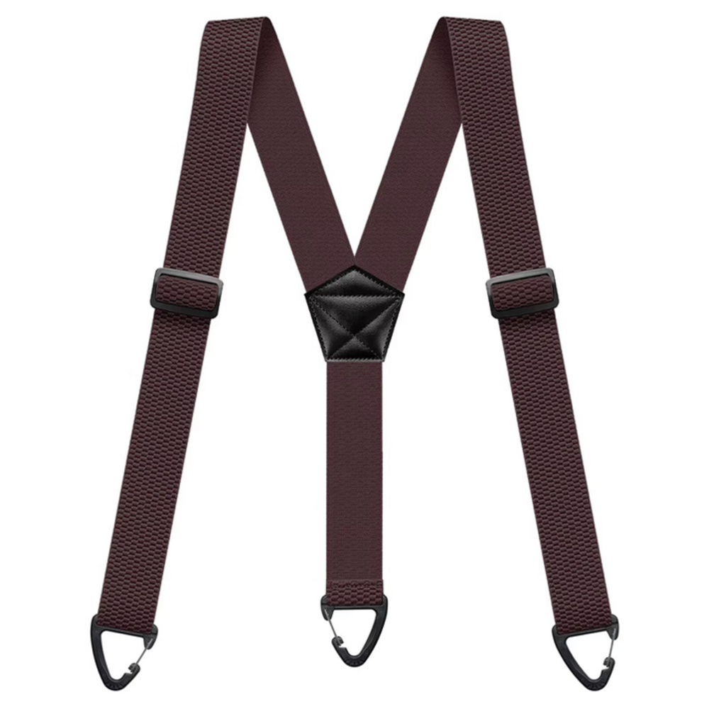 Men's Adjustable Suspenders - X-Back / Y-Back Styles with Hook Clips