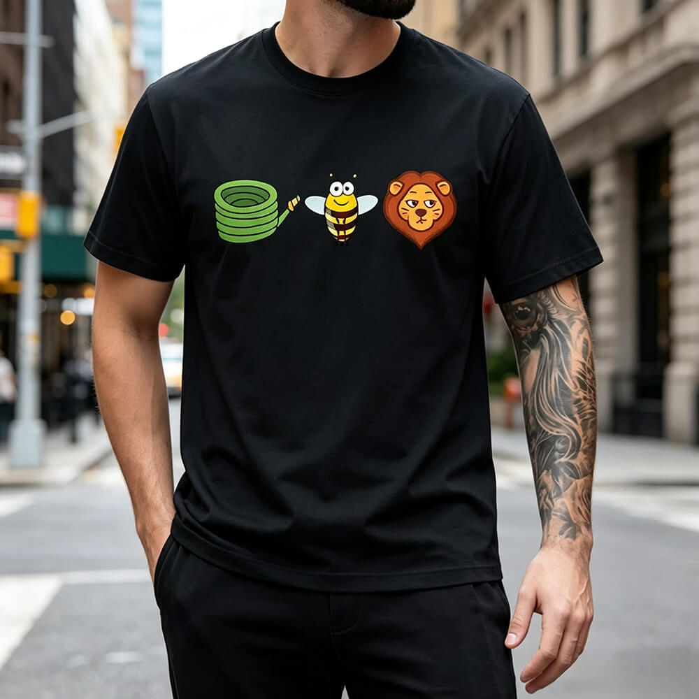 Combination Emoji Puzzle T-Shirt – Fun Rebus Graphic Tee