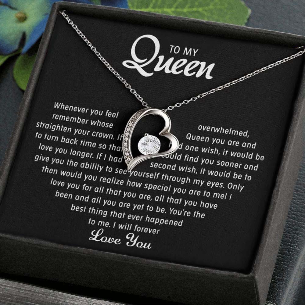To My Queen – Love Heart Necklace