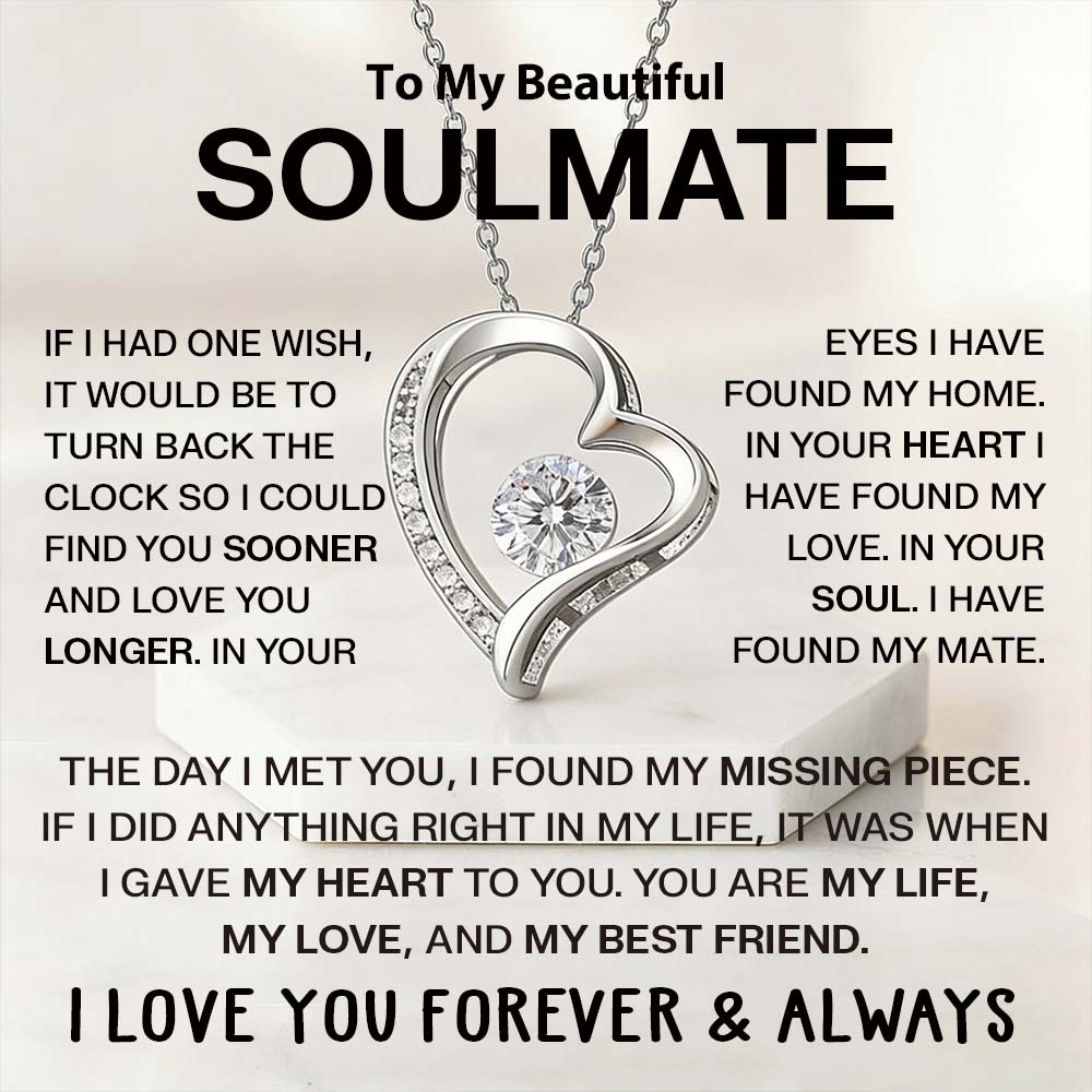 To My Beautiful Soulmate Necklace