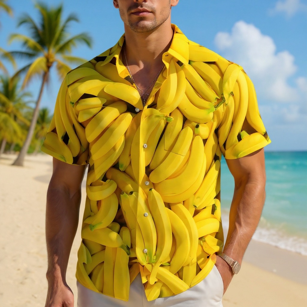 Banana Men's Pocket Short Sleeve Shirts