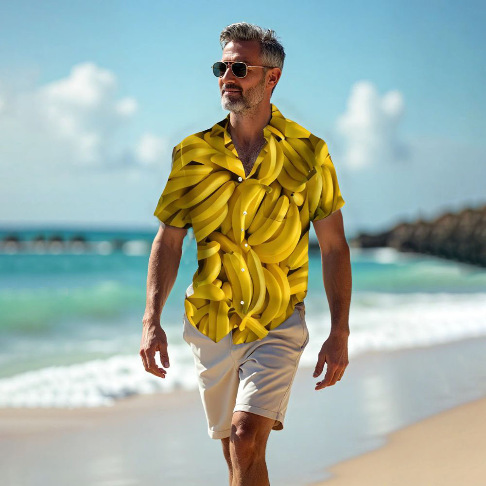 Banana Men's Pocket Short Sleeve Shirts